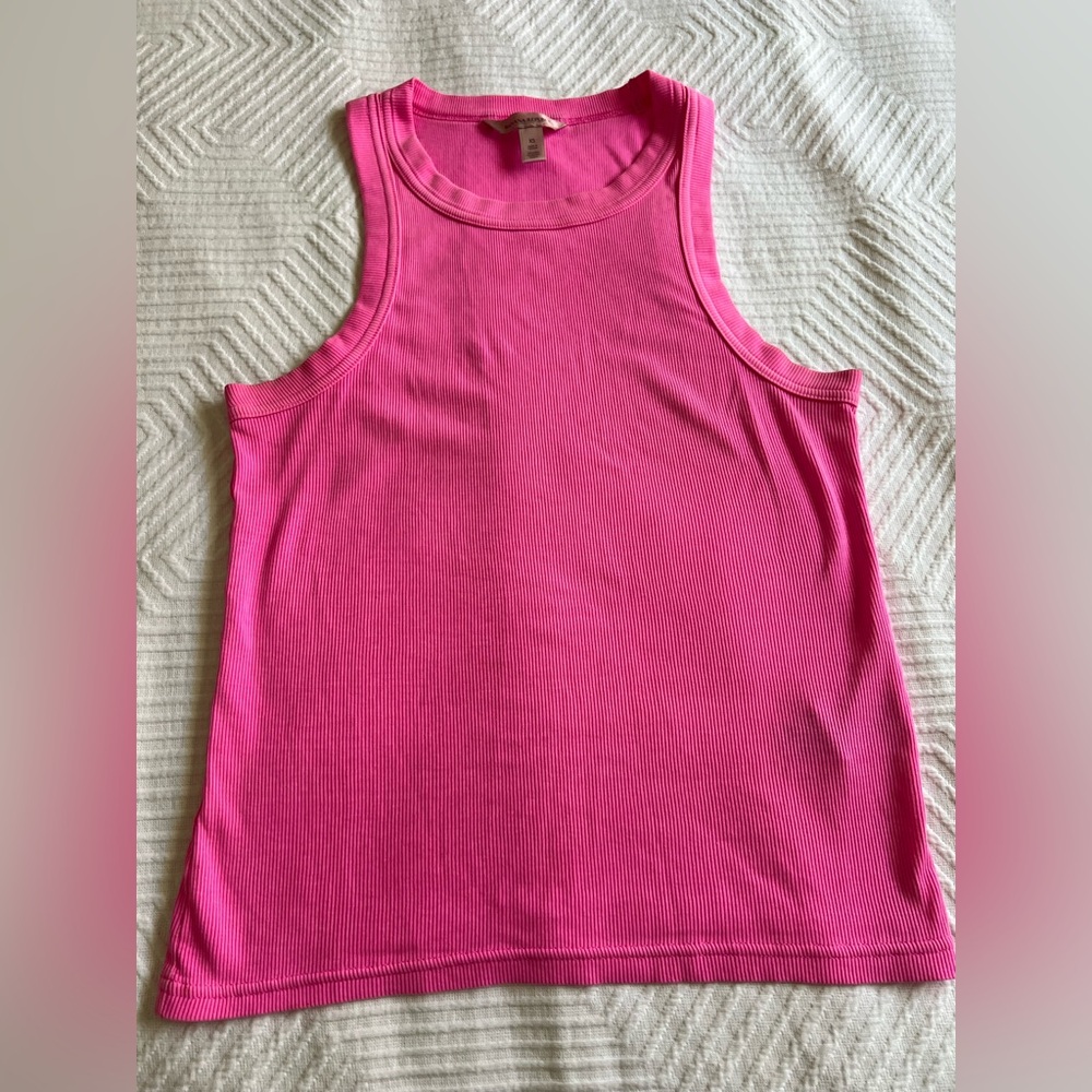 Banana Republics - XS Pink Ribbed Tank Top